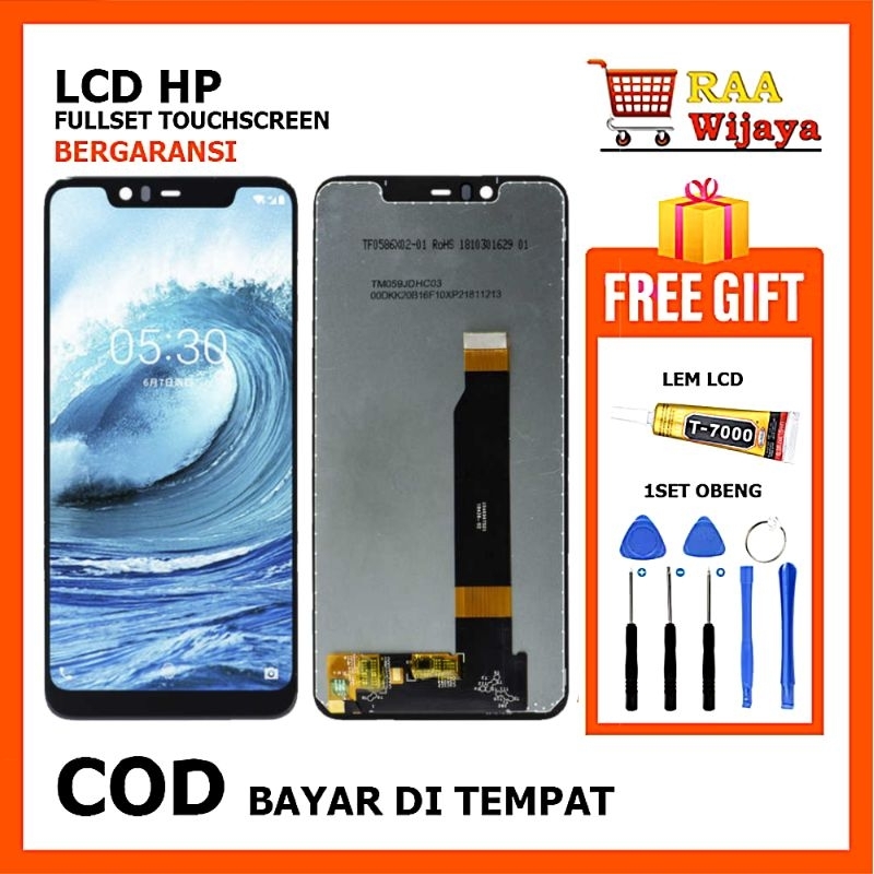 [ORIGINAL] LCD NOKIA 5.1 PLUS FULLSET TOUCHSCREEN