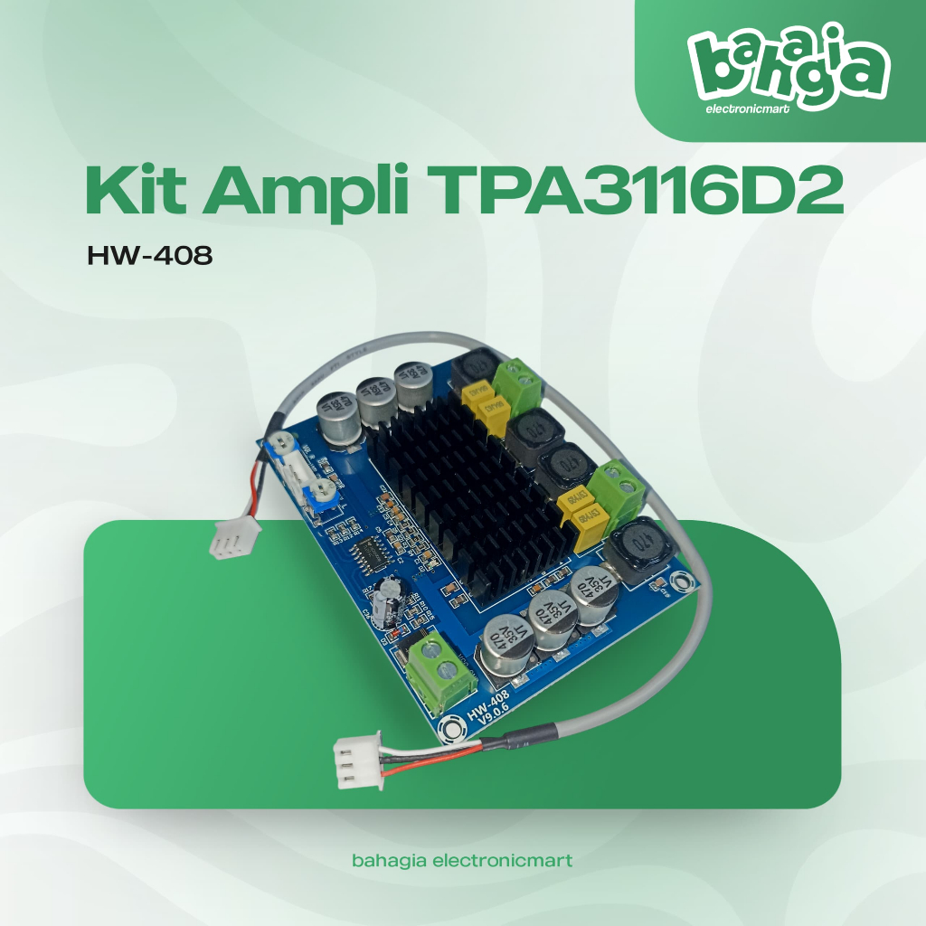Power Amplifier Kit TPA3116D2 Class D Stereo HiFi HW-408