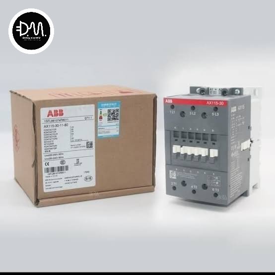Kontaktor abb ax115-30-11-80 3p 220V AC KONTAKTOR ABB AX115 30 11 220V
