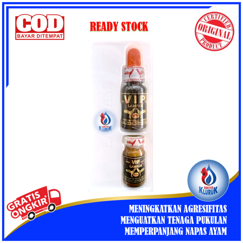 Dopping Ayam VIP Twins Lampam Gold 100% Original Thailand
