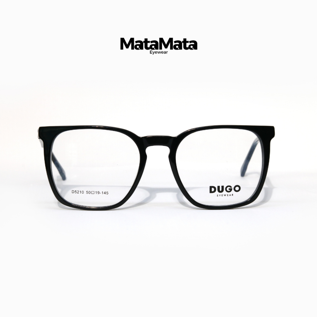 MataMata Frame Kacamata Round DUGO Kacamata Stylish Pria Wanita Ringan Nyaman Branded Hitam