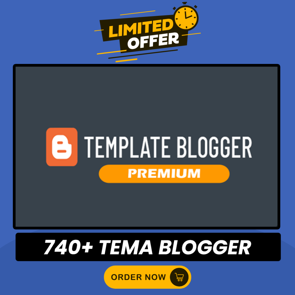 Paket 740+ Template Tema Blogger Premium Blog Blogspot Responsive SEO Builder Theme