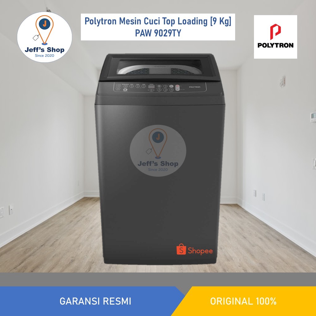 Polytron Mesin Cuci Top Loading Zeromatic [9 Kg] PAW 9029TY