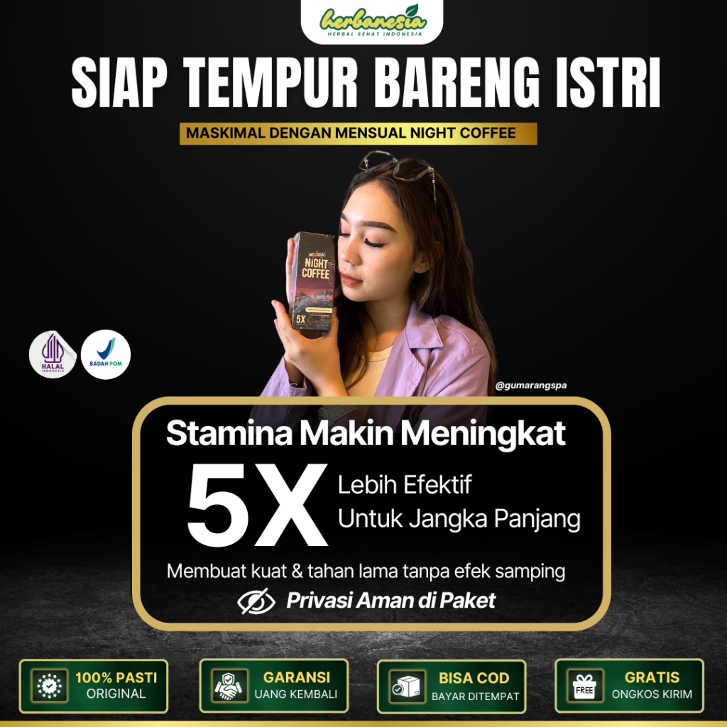

MENSUAL - Night Coffee Kopi Penambah Stamina dan Daya Tahan Tubuh
