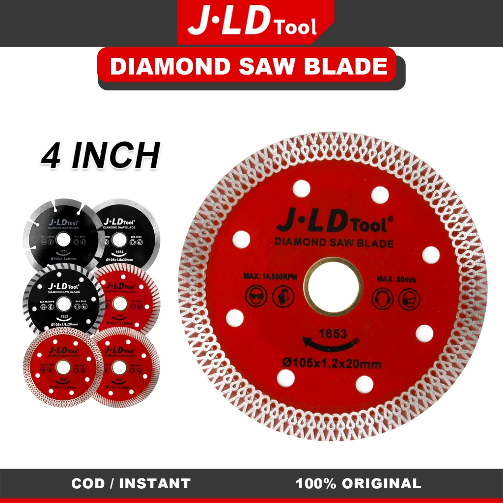 JLD 4 inch Mata Gerinda diamond saw blade Cutting Wheel Mata Gerinda Potong Besi Kayu Keramik Granit