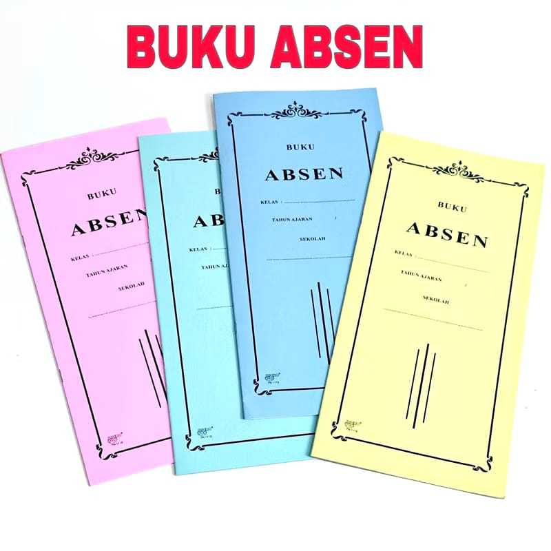 

Buku Absensi Besar / Buku Absen Murid 52 kolom HARGA 1 BUKU