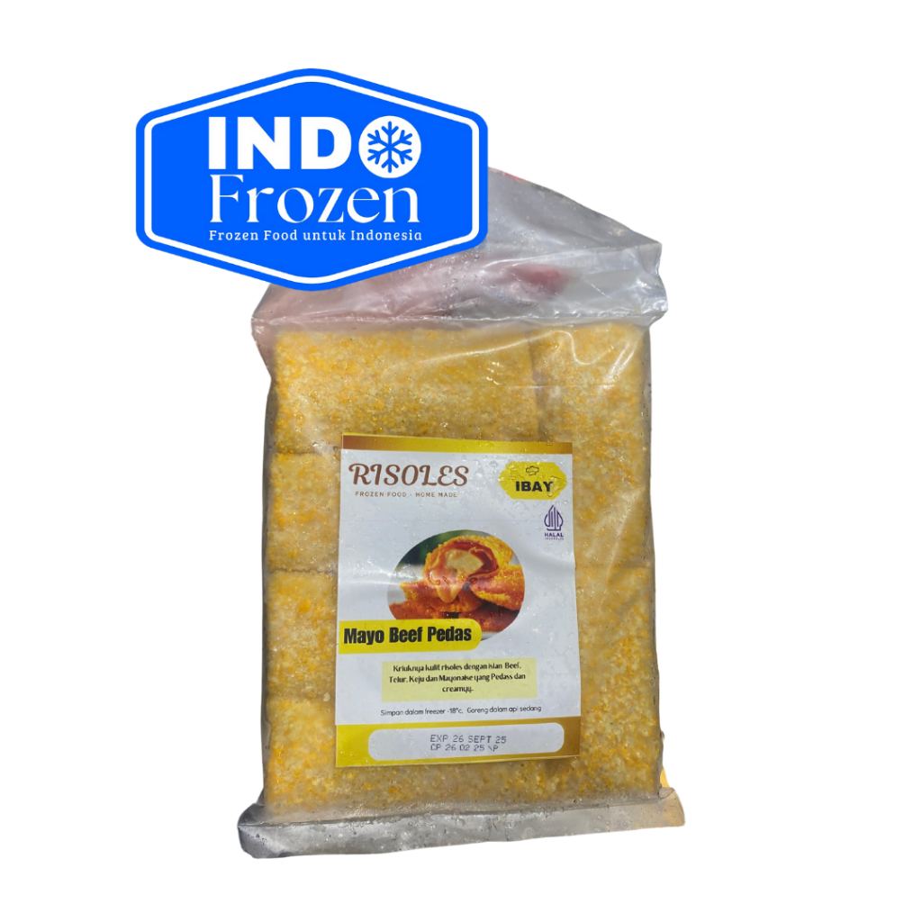 

RISOLES IBAY MAYO BEEF PEDAS ISI 6/RISOL ISI SIAP MASAK