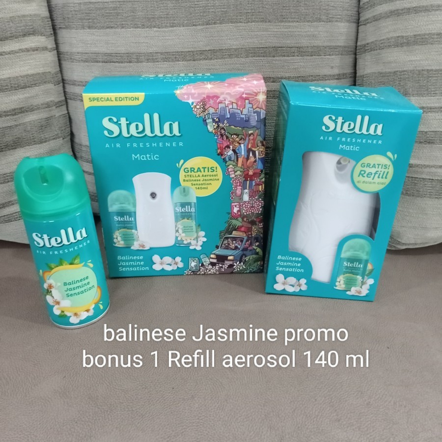 Mesin Stella Matic DREAM ISLAND Kemasan 225 ml +3 Pengatur Waktu+Refill Free Segar Setiap Hari