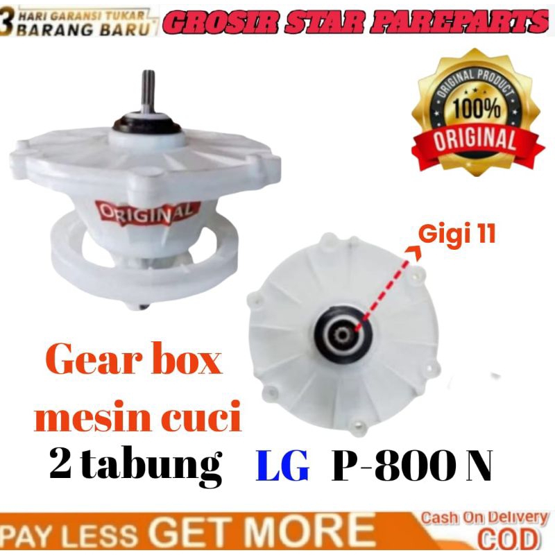 gearbox mesin cuci 2 tabung LG P-800 N Original