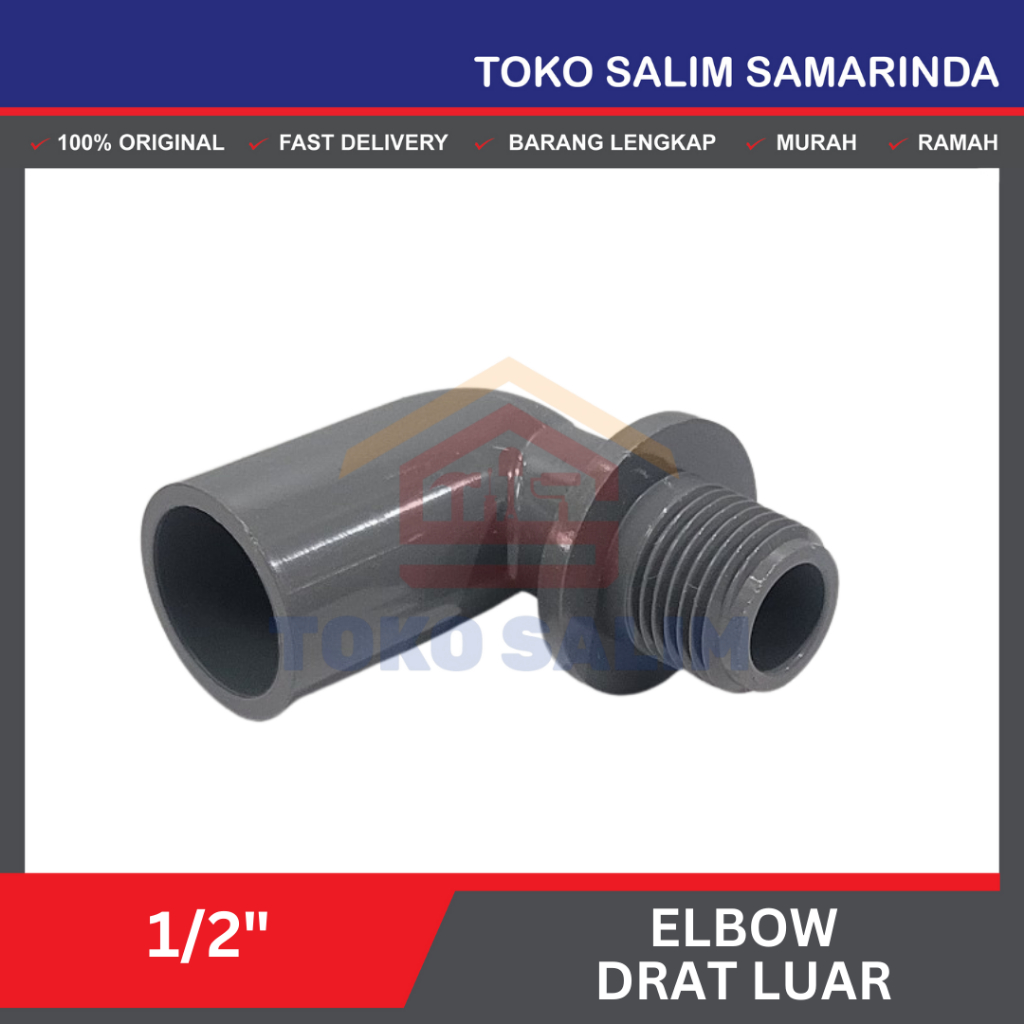 Elbow Drat Luar 1/2" / Knee Drat Luar 1/2 inch PVC