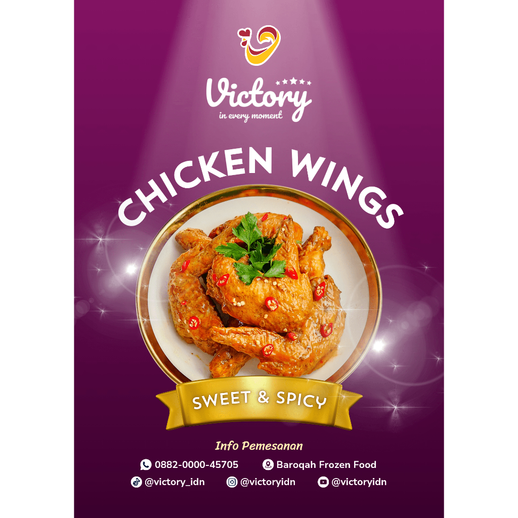

Sweet and Spicy Chicken Wings 450gr