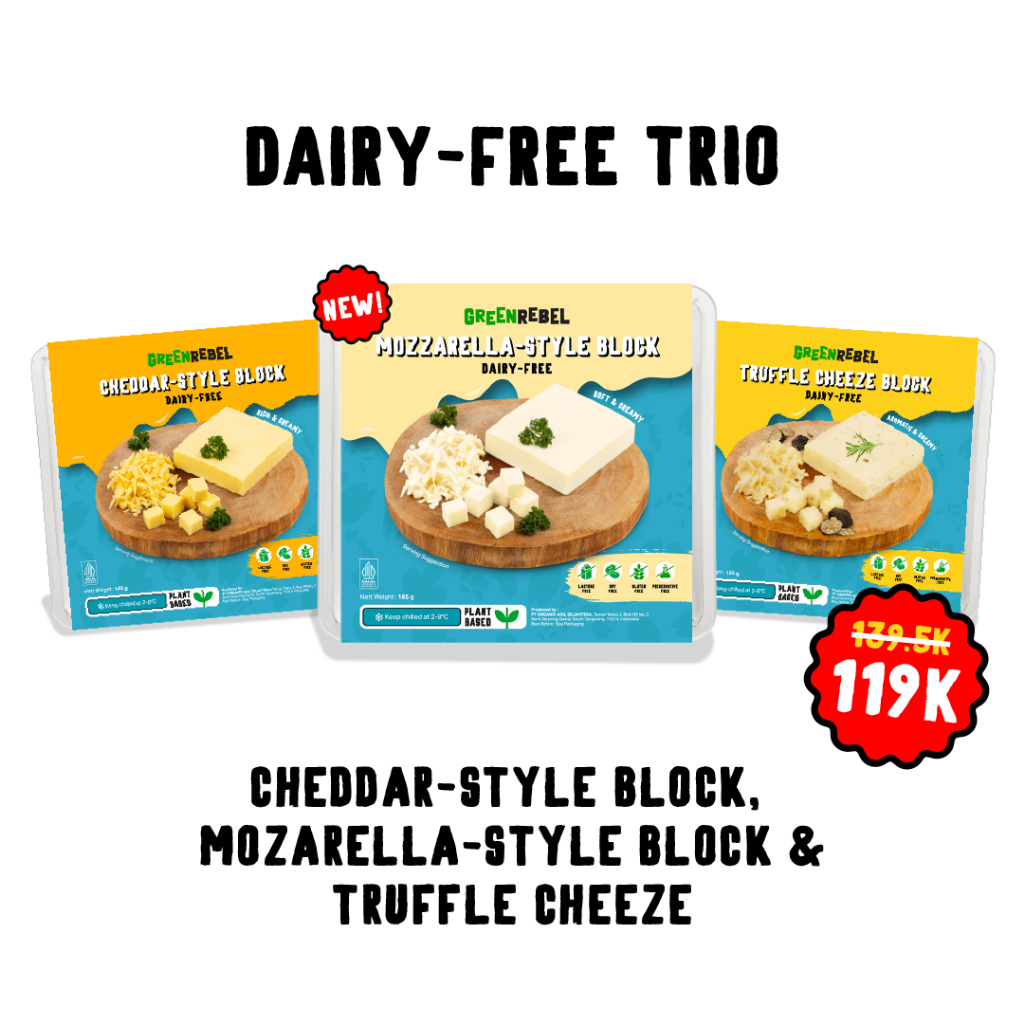 

Green Rebel Dairy-Free Cheese Trio