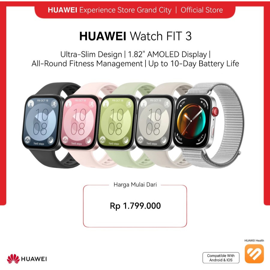 HUAWEI Watch FIT 3 [ NEW ARRIVAL ]