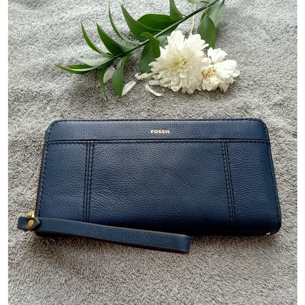 Dompet Fossil Clutch Full Zipper RFID