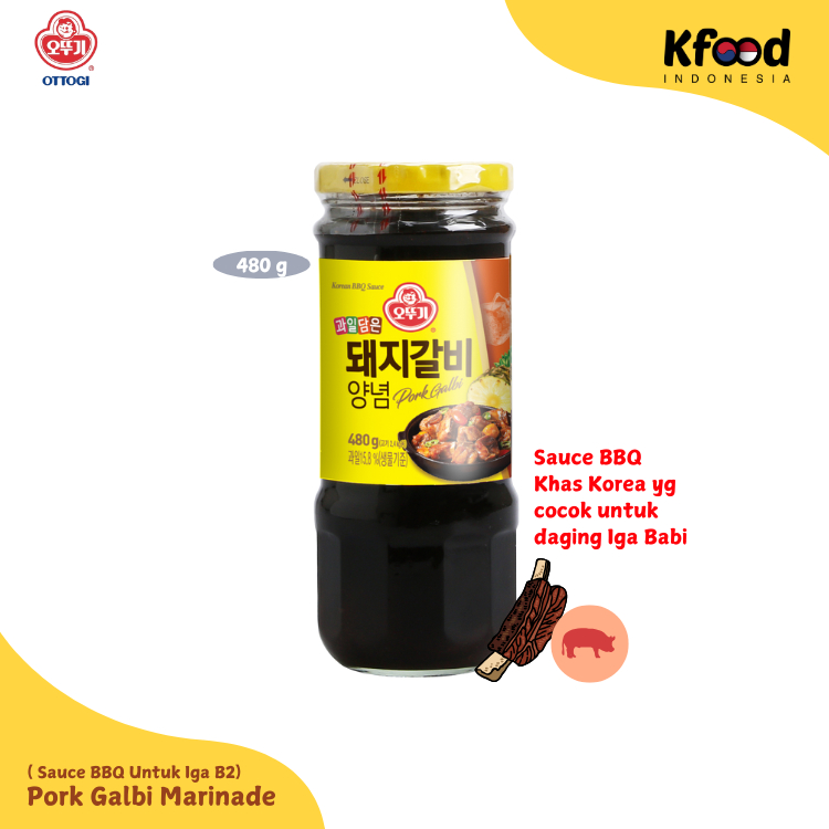 

Kfoodind - Ottogi Pork Kalbi Marinade 480g - Saus Marinasi Iga Pork Korea
