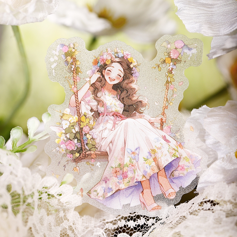 

10pcs Stiker PET Pasir Kilat Seri Manor Yang Indah Dekorasi Buku Pegangan Retro Sederhana Stiker Perekat Diy Journal Scrapbook