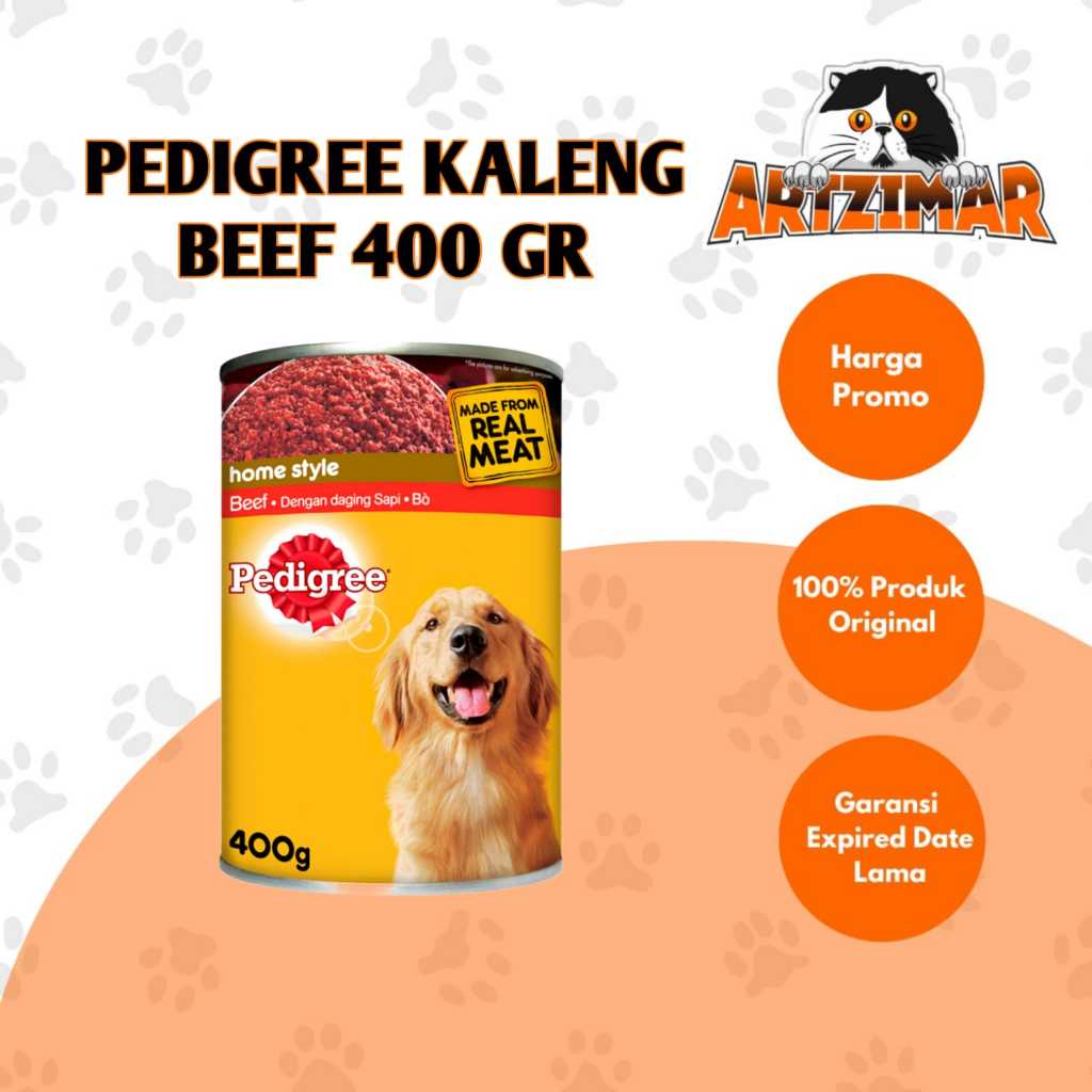 Pedigree beef 400gr makanan anjing pedigree