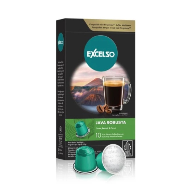 

EXCELSO Coffee Capsule Kapsul Kopi 1 Box isi 10 kapsul @5,5g