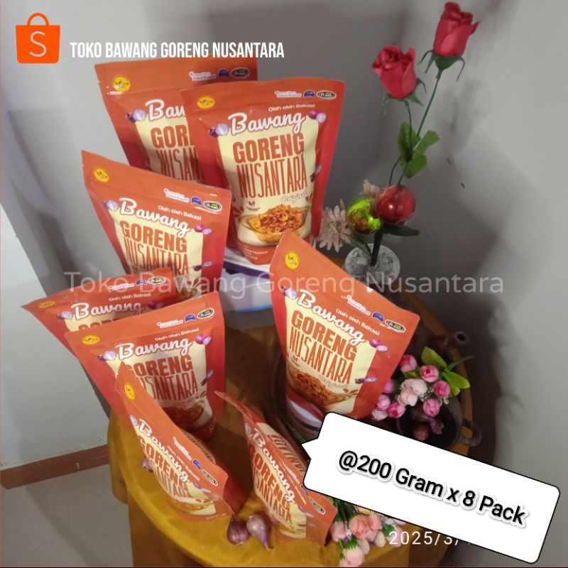 

Bawang Goreng Nusantara @200Gram Paket Hemat 8 Pack