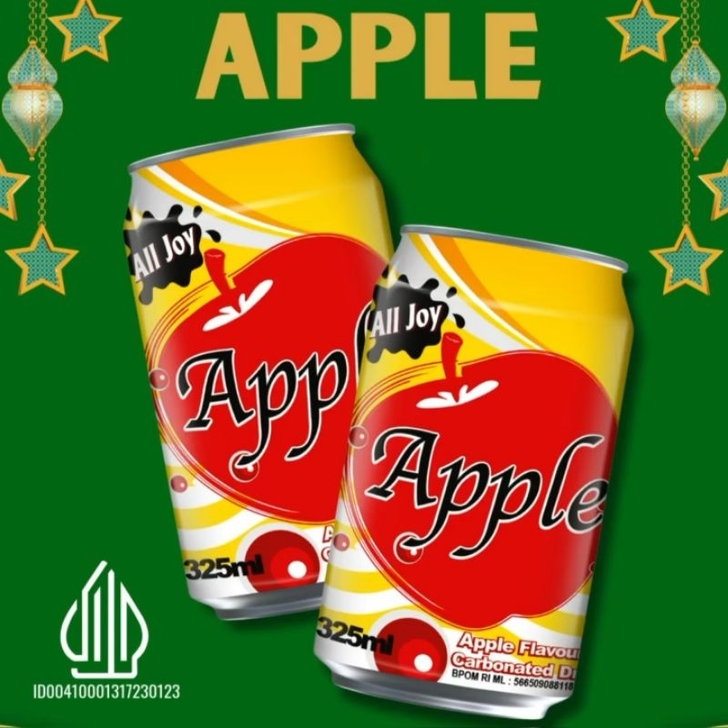 

Minuman Apple Kaleng Edisi Idul Fitri Alljoy 325 ml isi 12 kaleng