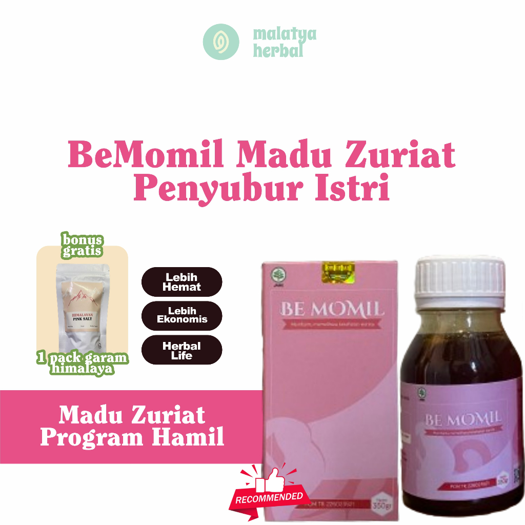 

BeMomil Madu Wanita Zuriat Istri / Madu Bee Pollen / Madu Promil