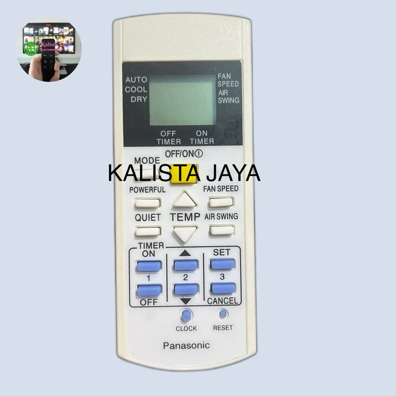 REMOTE REMOT AC PANASONIK A75C2648 A75C3269 POWERFUL TITIK 2 ORIGINAL ASLI