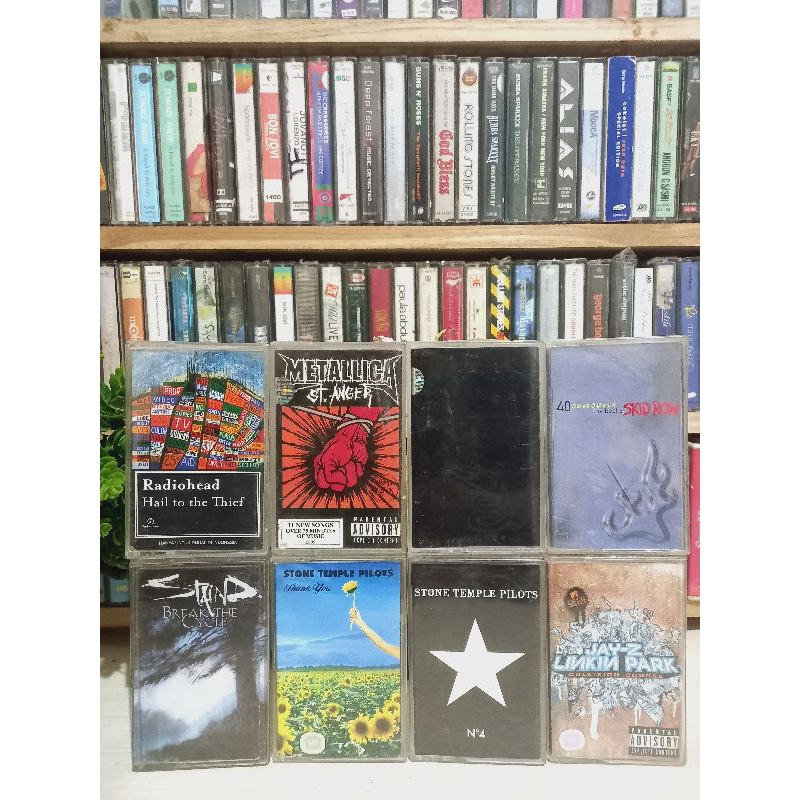 KASET RADIO HEAD , STONE TEMPLE PILOTS, METALLICA PAKET 8 ALBUMS