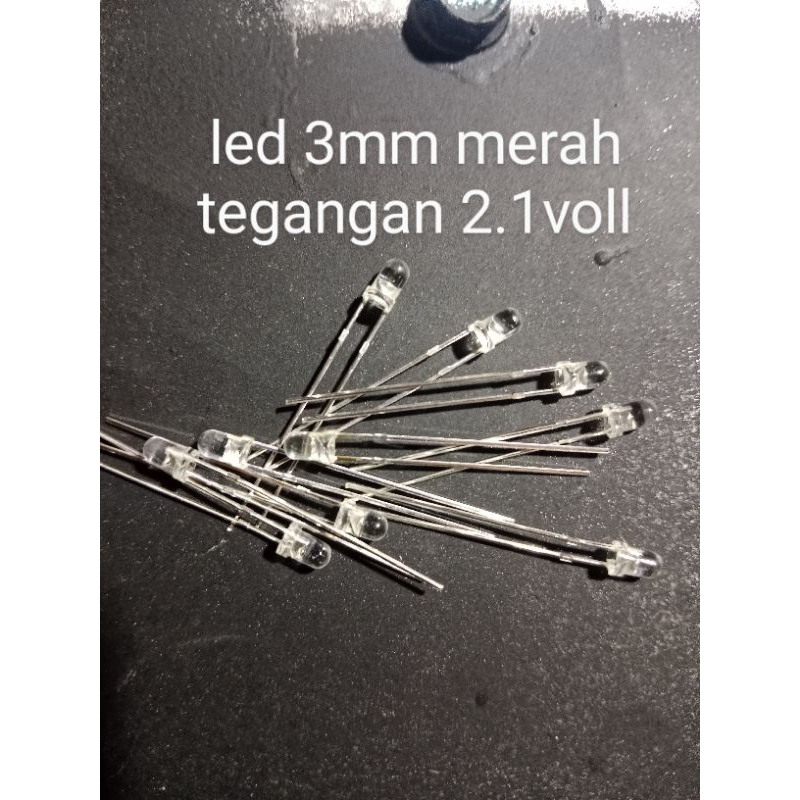 led 3mm warna merah harga per 100pcs