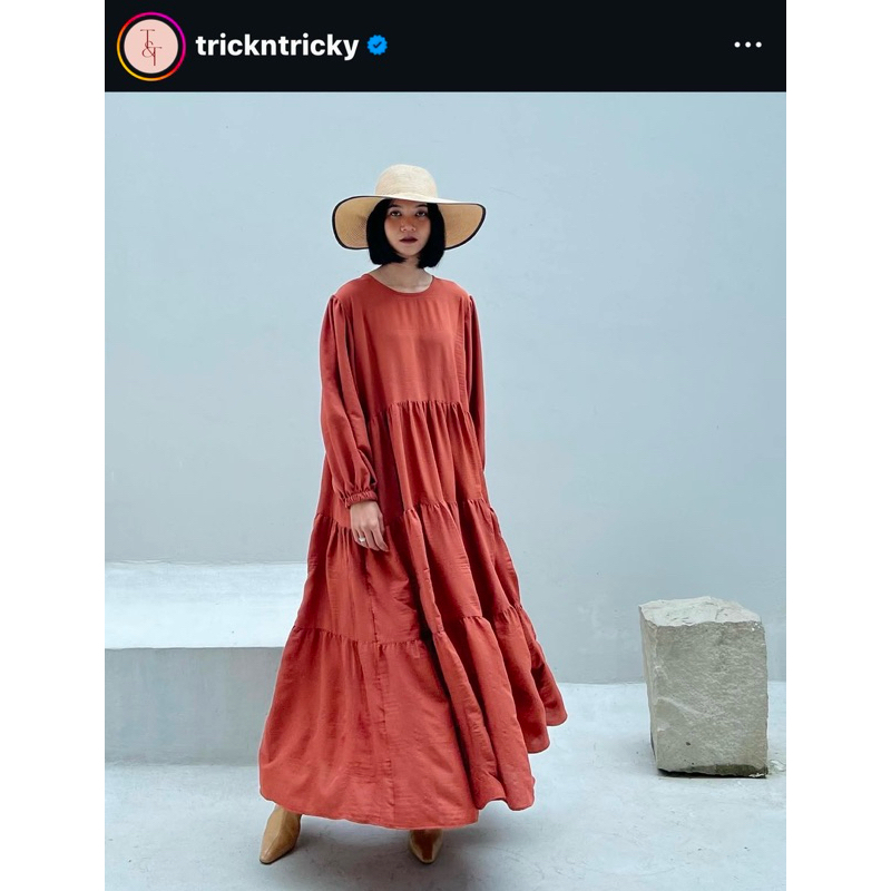 Trick n Tricky Preloved Dress Noorah teracotta