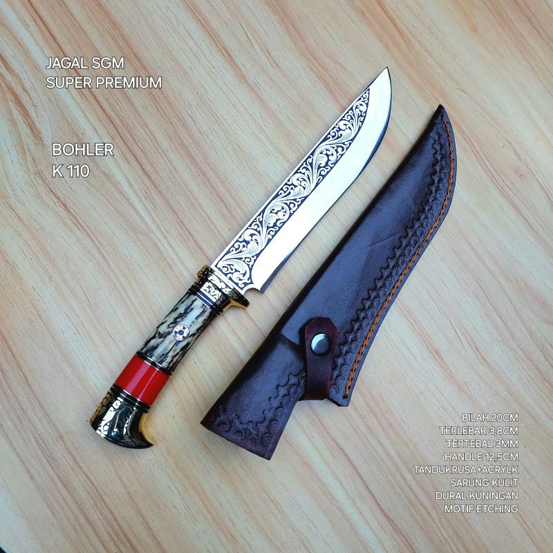 GOLOK PISAU SEMBELIH JAGAL BAJA BOHLER PREMIUM