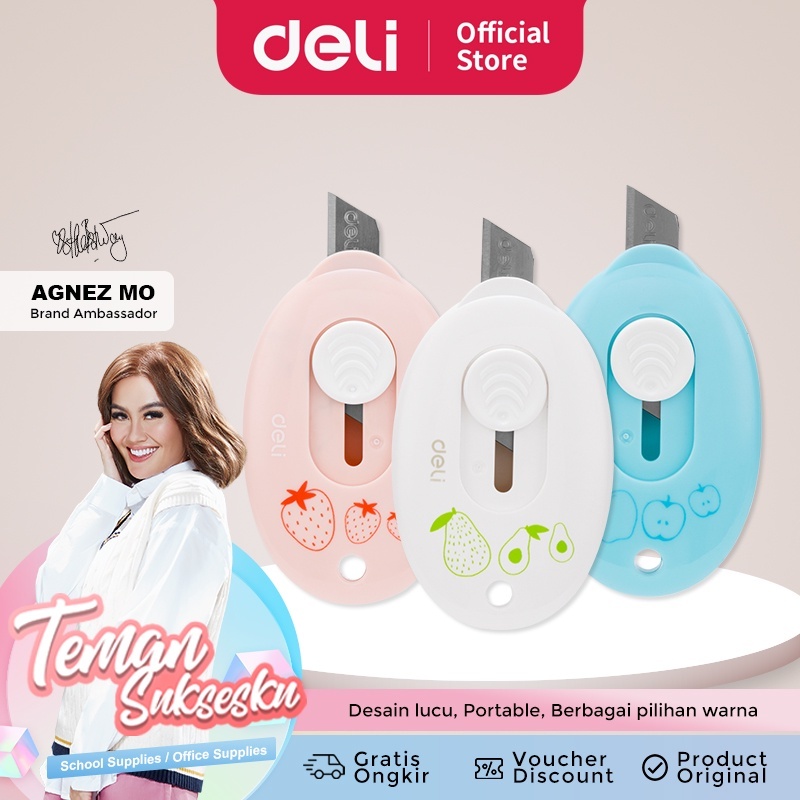 

Deli Cutter Mini 2050F/ Deli Mini Cutter / Cutter Mini Portable Lucu & Tajam
