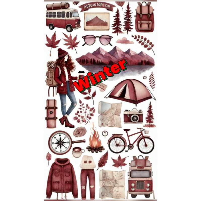 

Adventure Sticker/Jurnal Sticker Waterproof