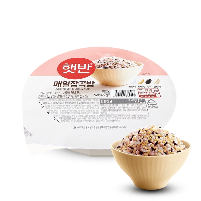 

CJ Hetbahn Cooked Multigrain Rice - Nasi Multigrain Instan Korea 210g