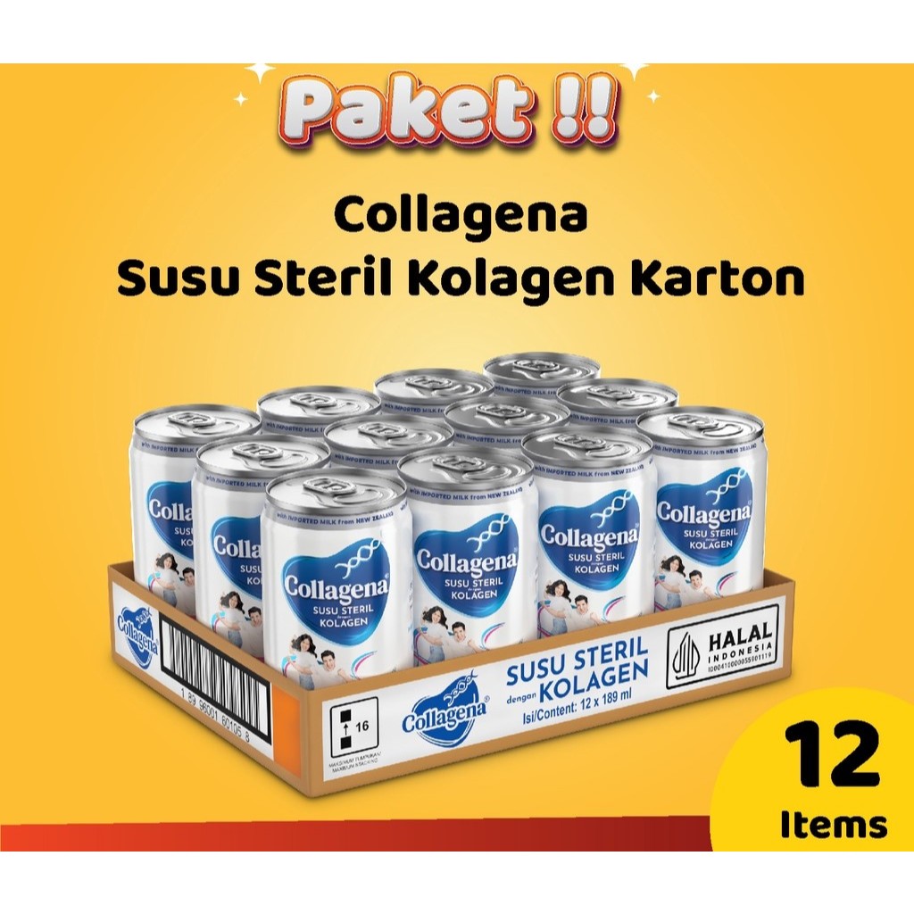 

Collagena Susu Steril 1 Karton Isi 12