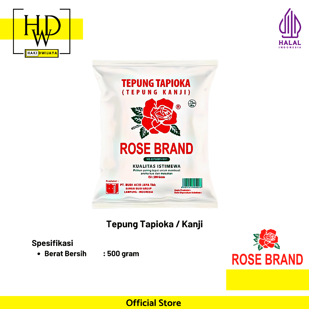 

[500 gr] Rose Brand Tepung Tapioka / Kanji