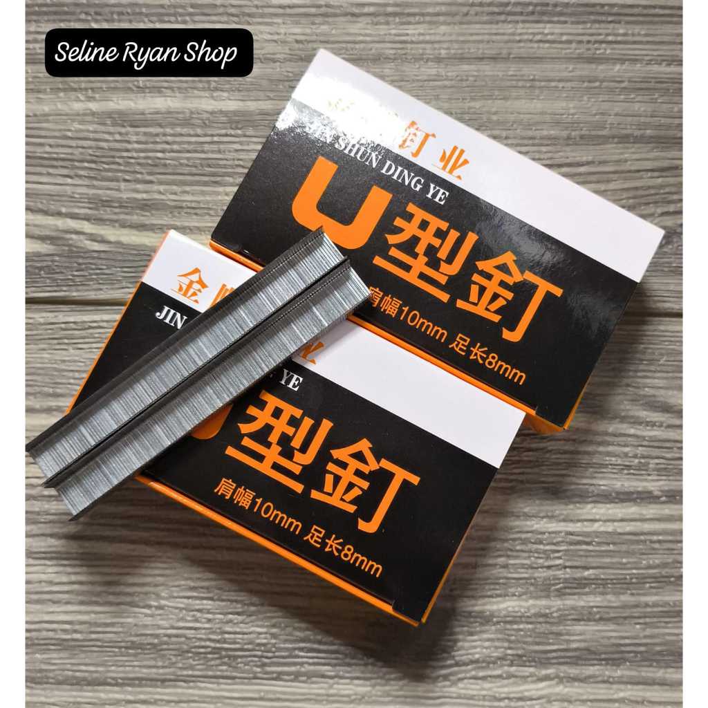 

2400pcs Isi Stapler Tembak / Steples Tembak Gun Tacker Model U 10/8