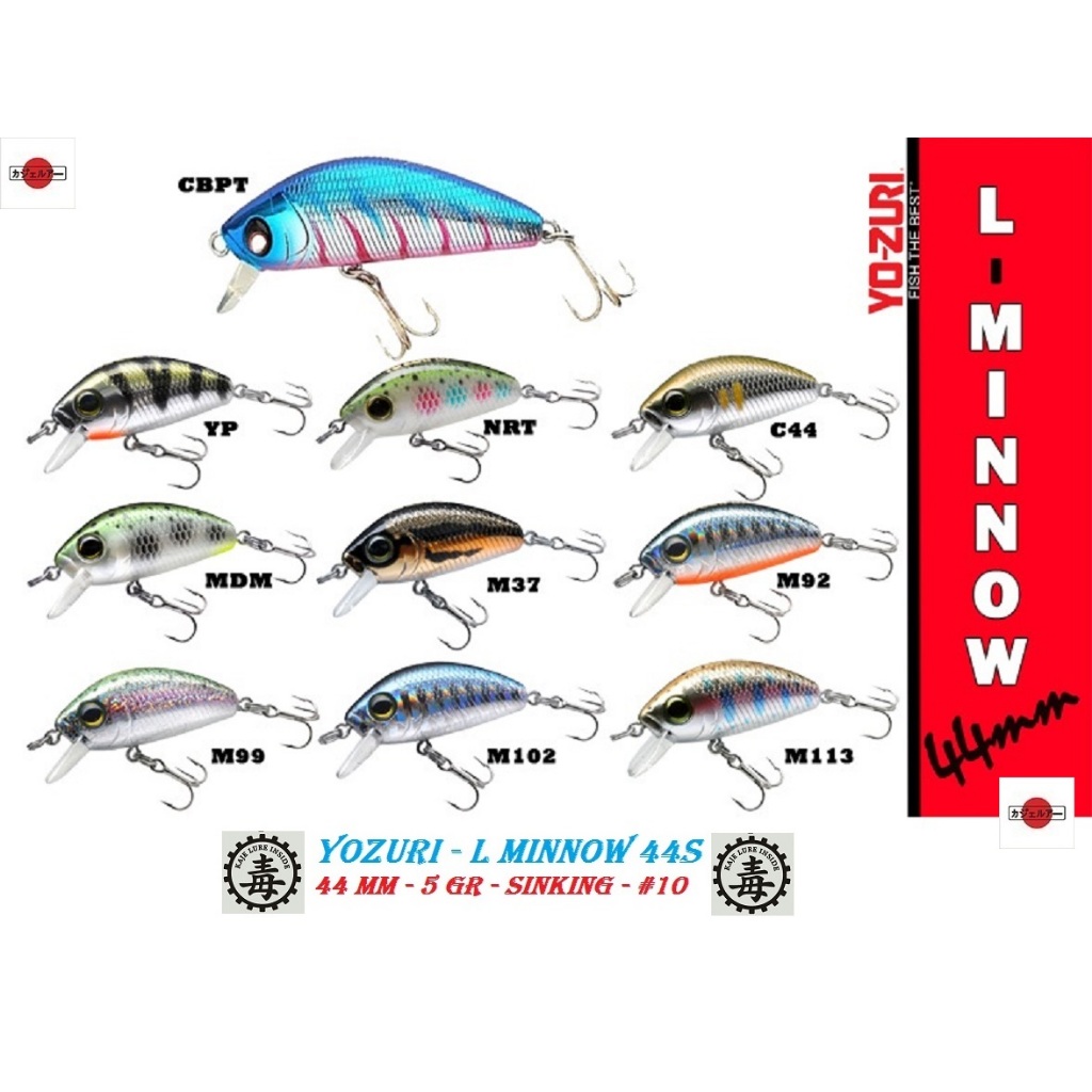 YOZURI - L Minnow 44s
