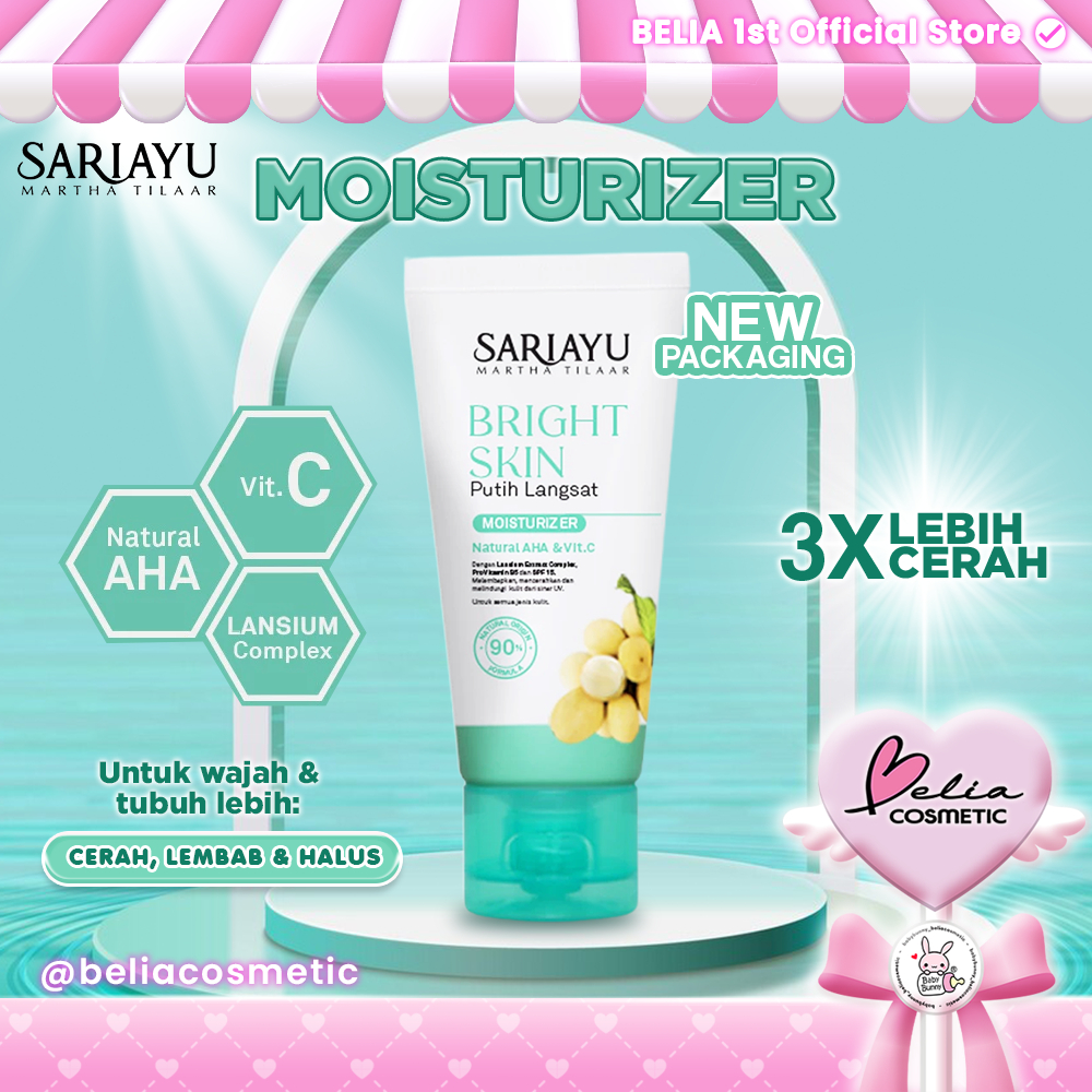 ❤ BELIA ❤ SARIAYU Bright Skin Putih Langsat Moisturizer 35 ml | Pelembap wajah