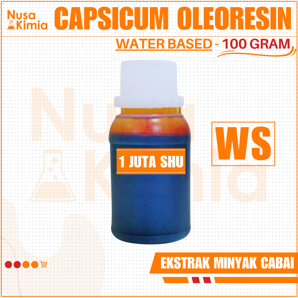 

Capsicum Oleoresin 1 Juta SHU WATER SOLUBLE (WS) - Ekstrak Cabai - Chilli Extract