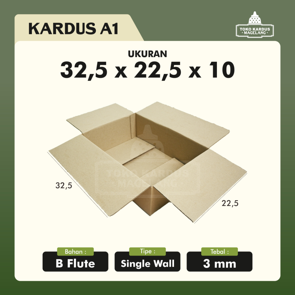 

Kardus Packing 32.5 x 22.5 x 10 cm - Karton Box Dus Kotak Kemasan Packaging Polos Murah Baru