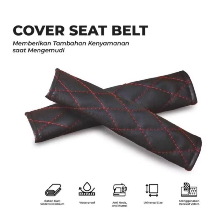 Cover Seat Belt Mobil - Universal - Seat Cover Emirate