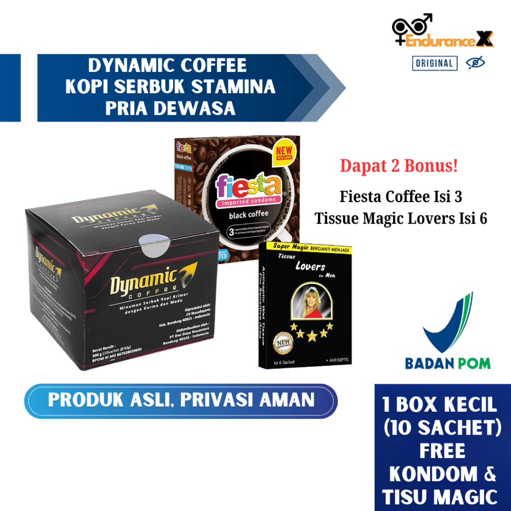 

(Jual Ecer) Kopi Dynamic Original 1 Box BPOM Kopi Stamina Pria Dynamic Coffee | Dinamik | Dinamic