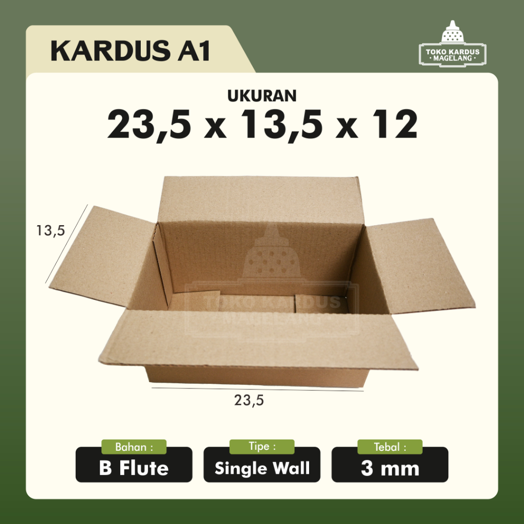 

Kardus Box Polos | Kardus Packing | Kardus Murah | Dus Packing Uk 23.5 X 13.5 X 12 Cm - Tokokardusmgl