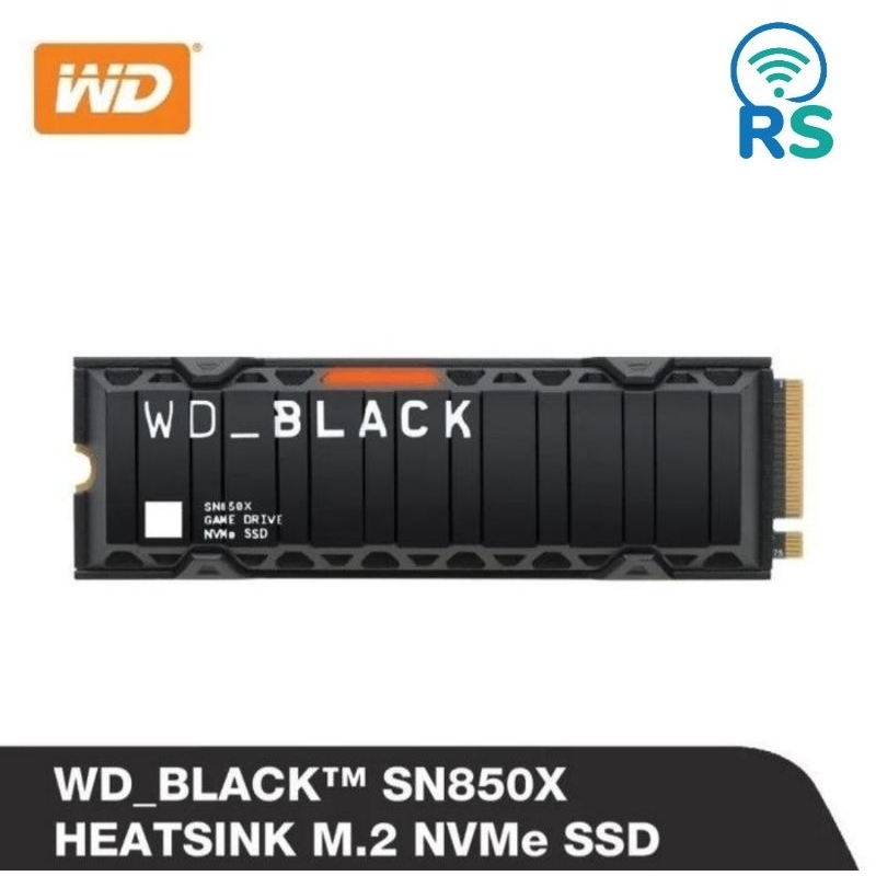 WD 2TB BLACK SN850X NVMe SSD Heatsink M.2