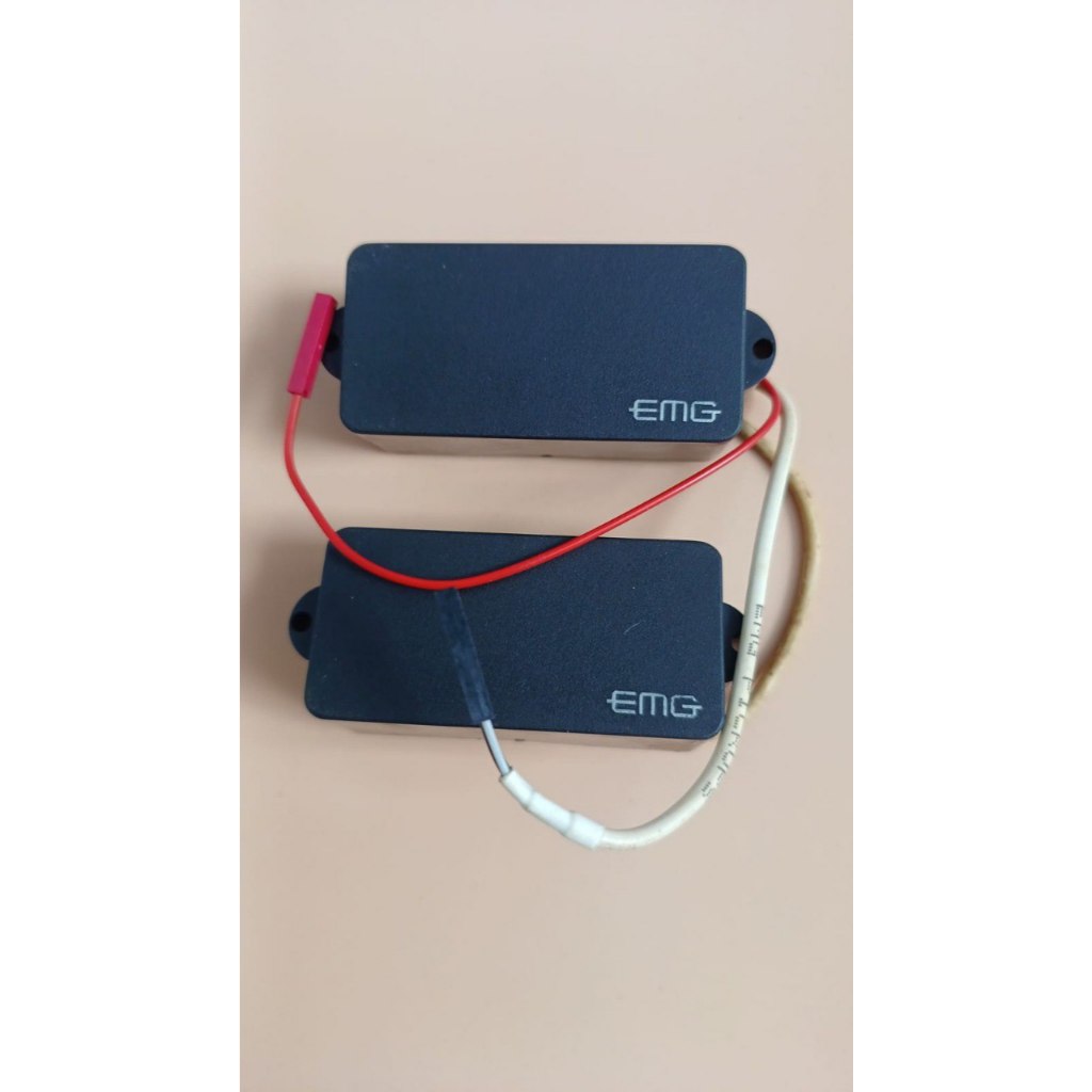 Pickup Gitar Guitar Bass EMG P-LJ/SJ 4 String Set Black