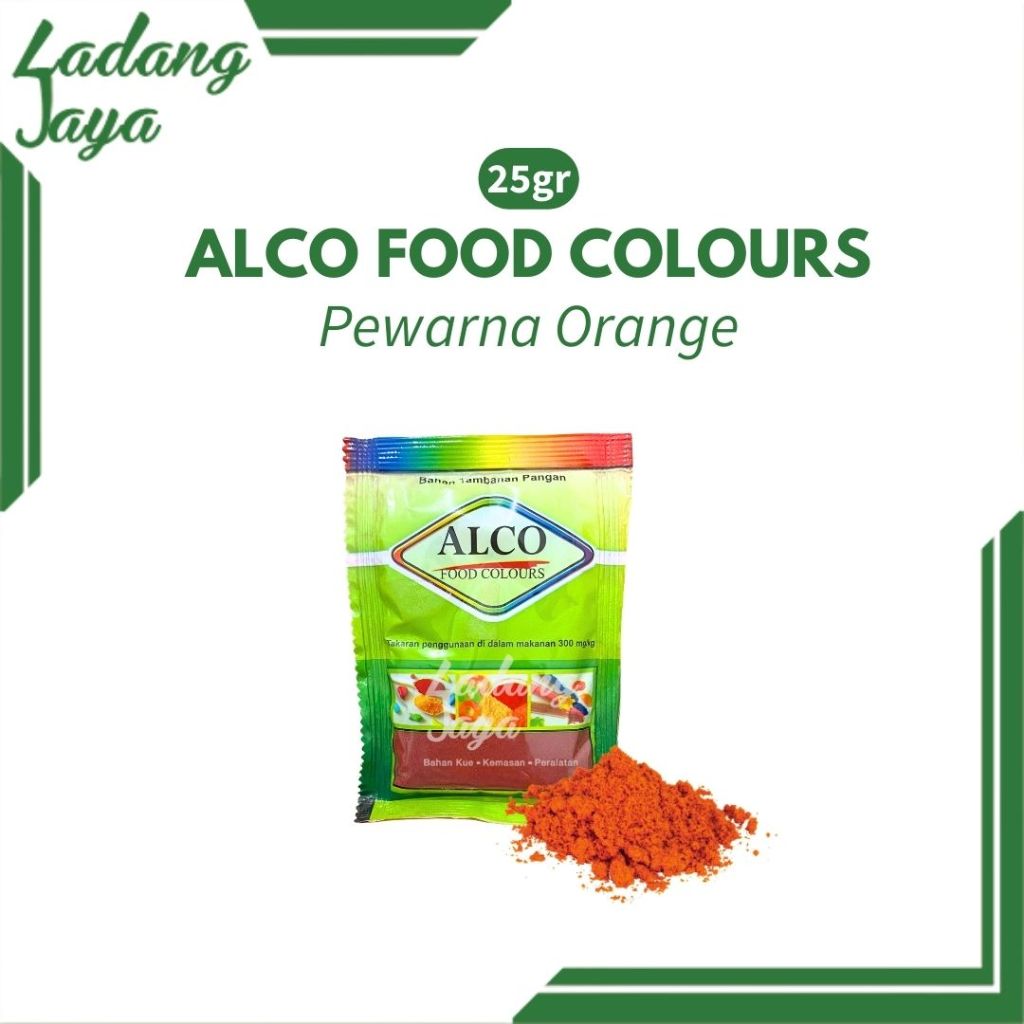 Pewarna Makanan Bubuk Orange Alco 25gr