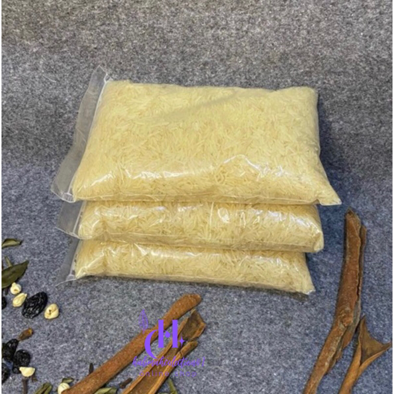

paket hemat beras basmati ukuran 500gram bonus KISMIS