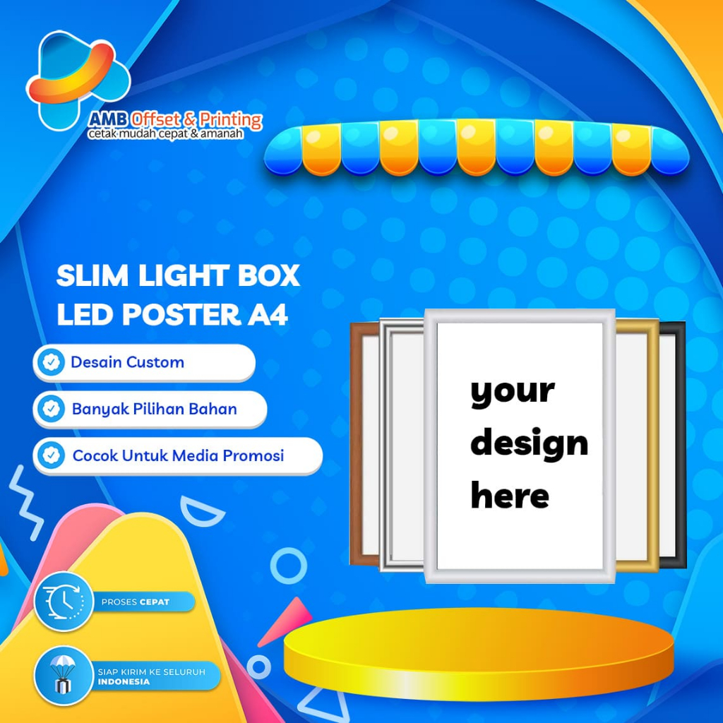 

Slim Light Box Led Poster A4