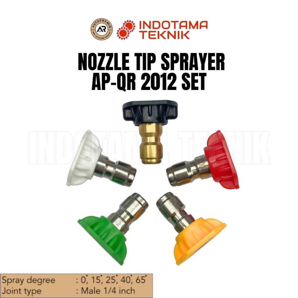 Nozzle Spray Tip Quick Release Pressure Jet Cleaner Kepala Spray 1/4 " Autopramie AP-QR 2012