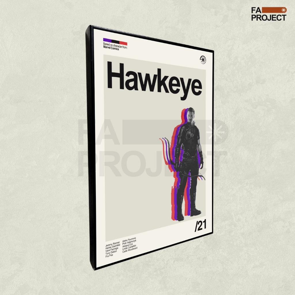 Frame Block Poster - "Hakweye"
